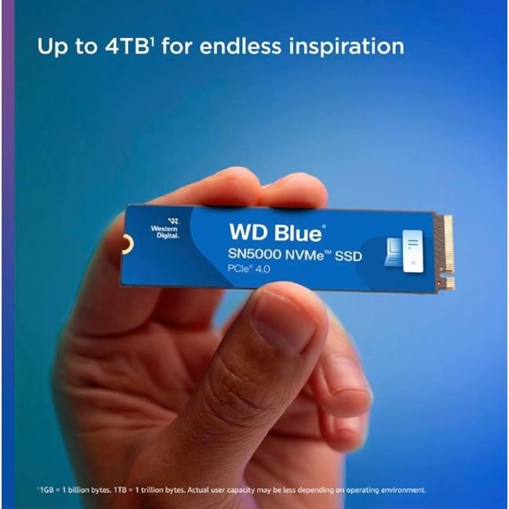 WD 4TB BLUE WDS500G4B0E 5500-5000MB/s M2 NVME GEN4 DİSK