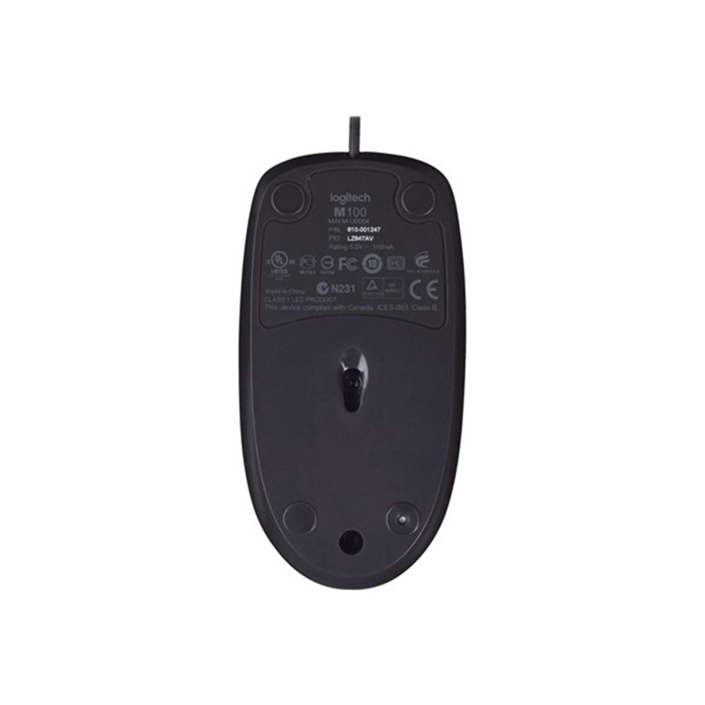 LOGITECH 910-006652 M100 KABLOLU SİYAH MOUSE
