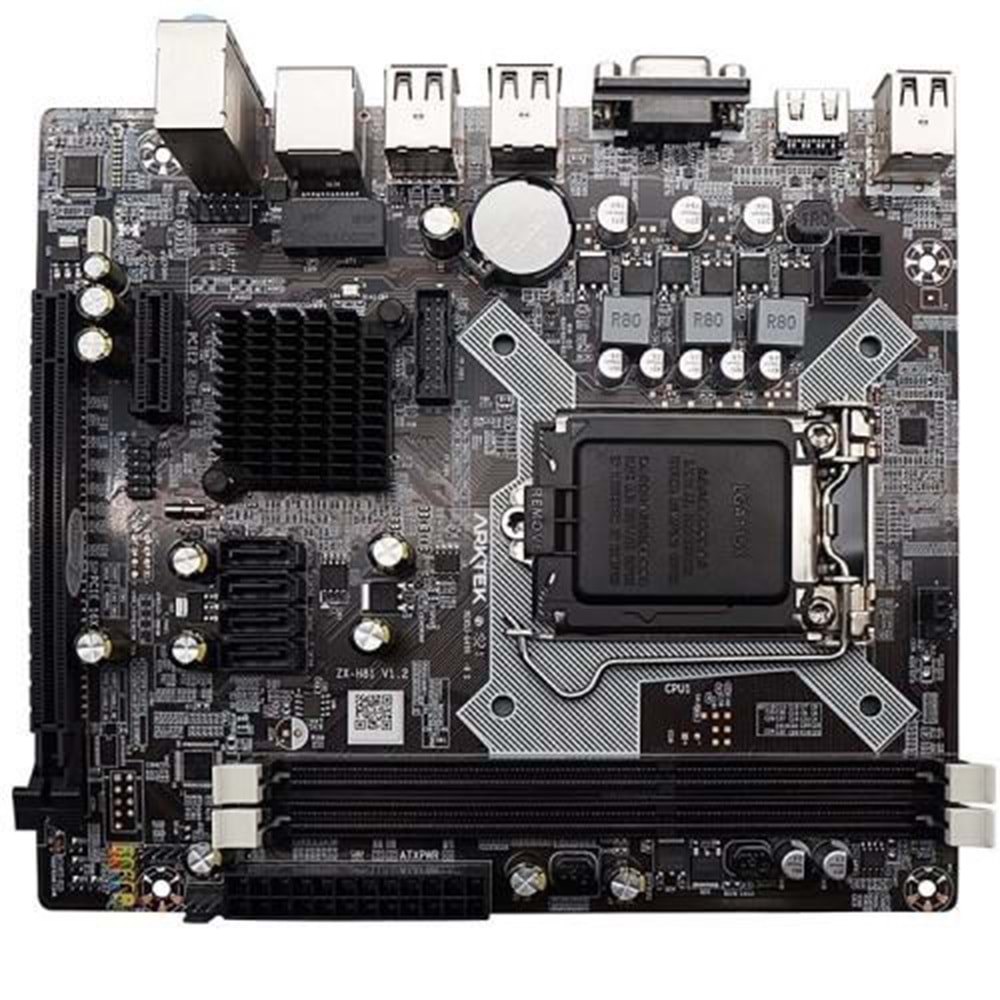 ARKTEK H81 ALPHA FORCE AK-H81M EL DDR3 HDMI PCIE 2.0 1150P mATX