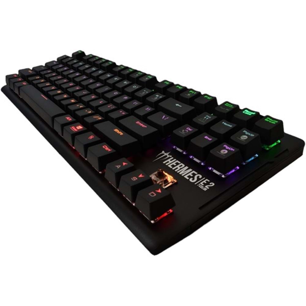 GAMDIAS HERMES-E2, USB Kablolu, İngilizce, Mekanik, 7 Renk, Gaming Klavye