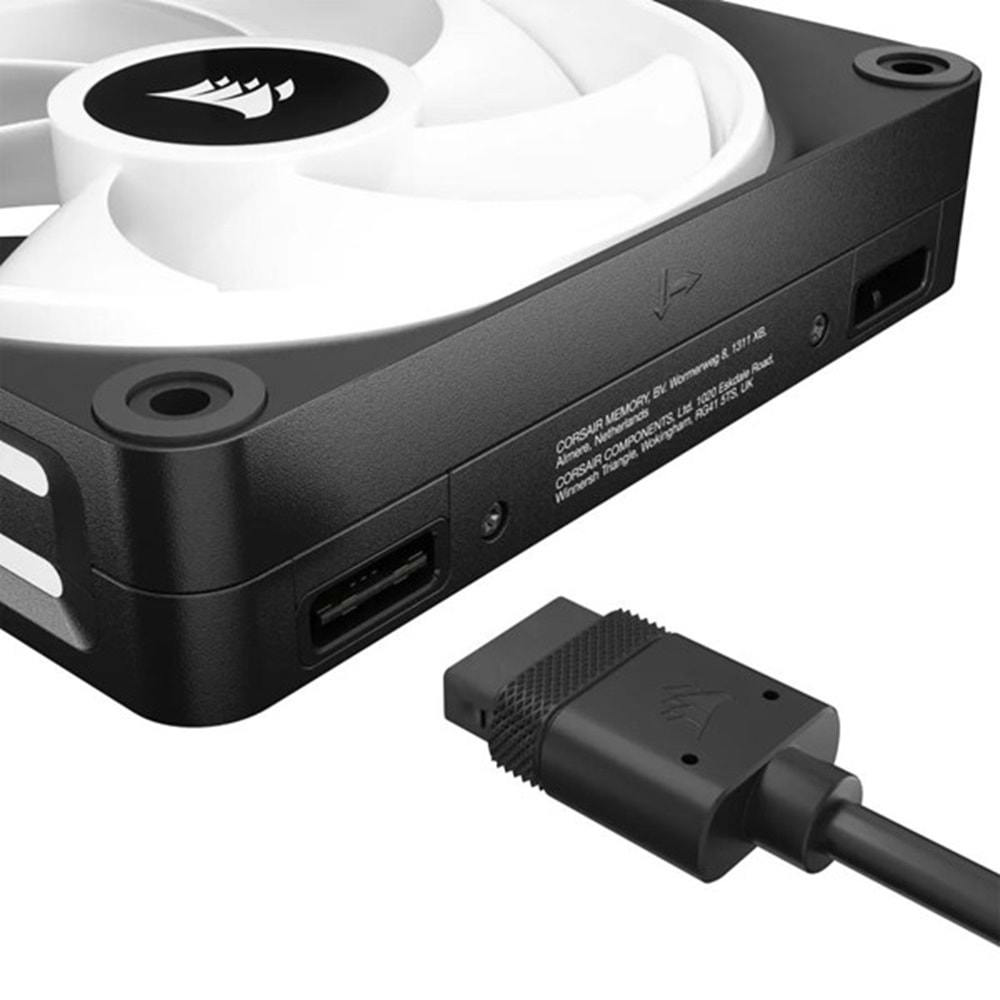 CORSAIR QX120 CO-9051002-Ww 120MM RGB KASA FANI HUB KIT 3-LÜ PAKET