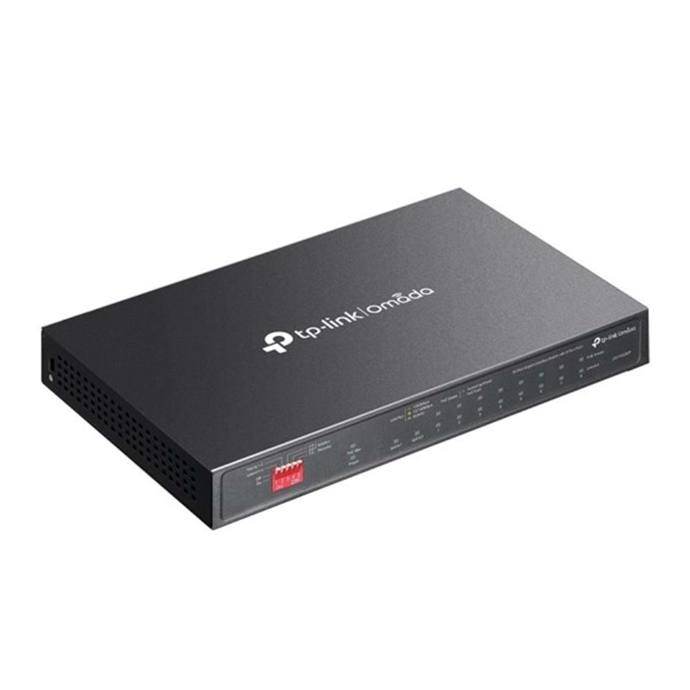 TP-LINK 8port DS110GMP GIGABIT 1-SFP 2-UPLINK 123W FULL POE YÖNETİLEMEZ SWITCH