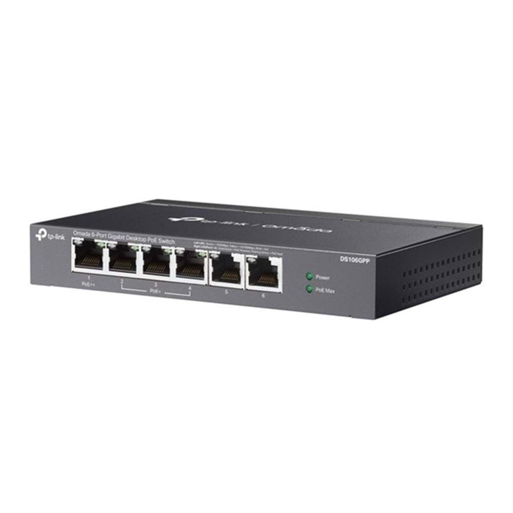TP-LINK 5port DS106GPP GIGABIT 60W 3port POE YÖNETİLEMEZ SWITCH