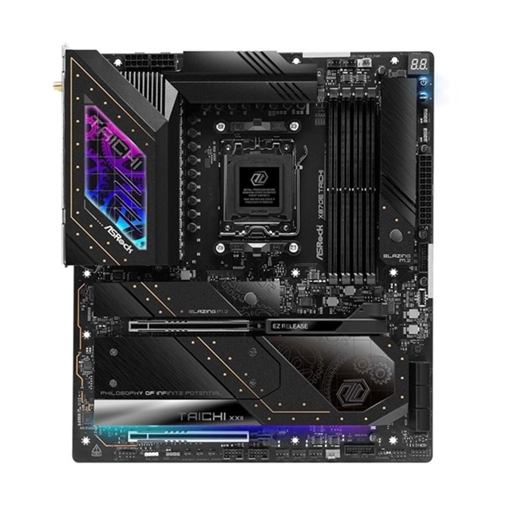ASROCK X870E TAICHII WIFI7 DDR5 HDMI-DP TYPEC PCIE 5.0 AM5 EATX