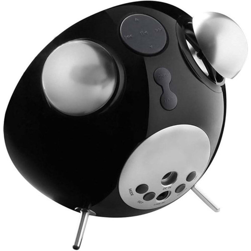 EDIFIER IF230B Tick Tock Dock 9W RMS iPod iPhone Uyumlu FM Radyolu Siyah Bluetooth Hoparlör