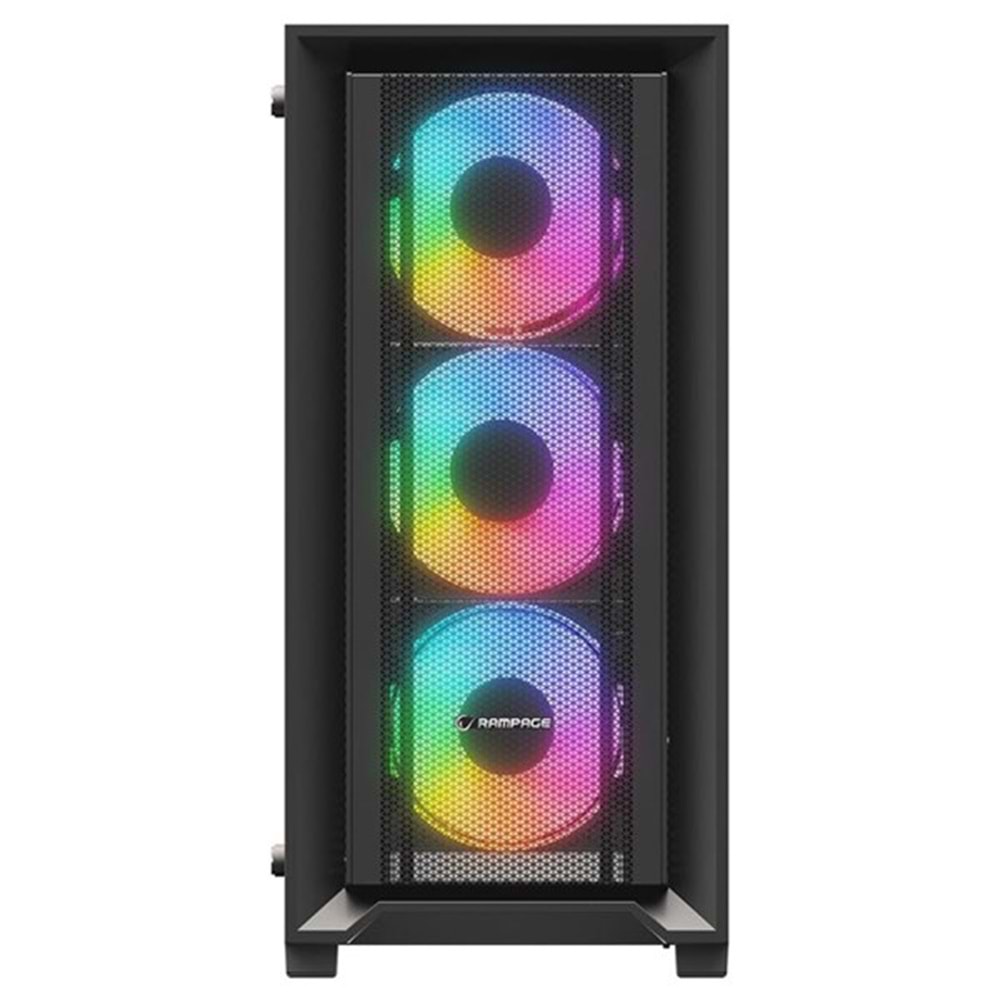 RAMPAGE 750W 80+ BRONZE VOYAGER 4-RGB FANLI GAMING MID-TOWER PC KASASI