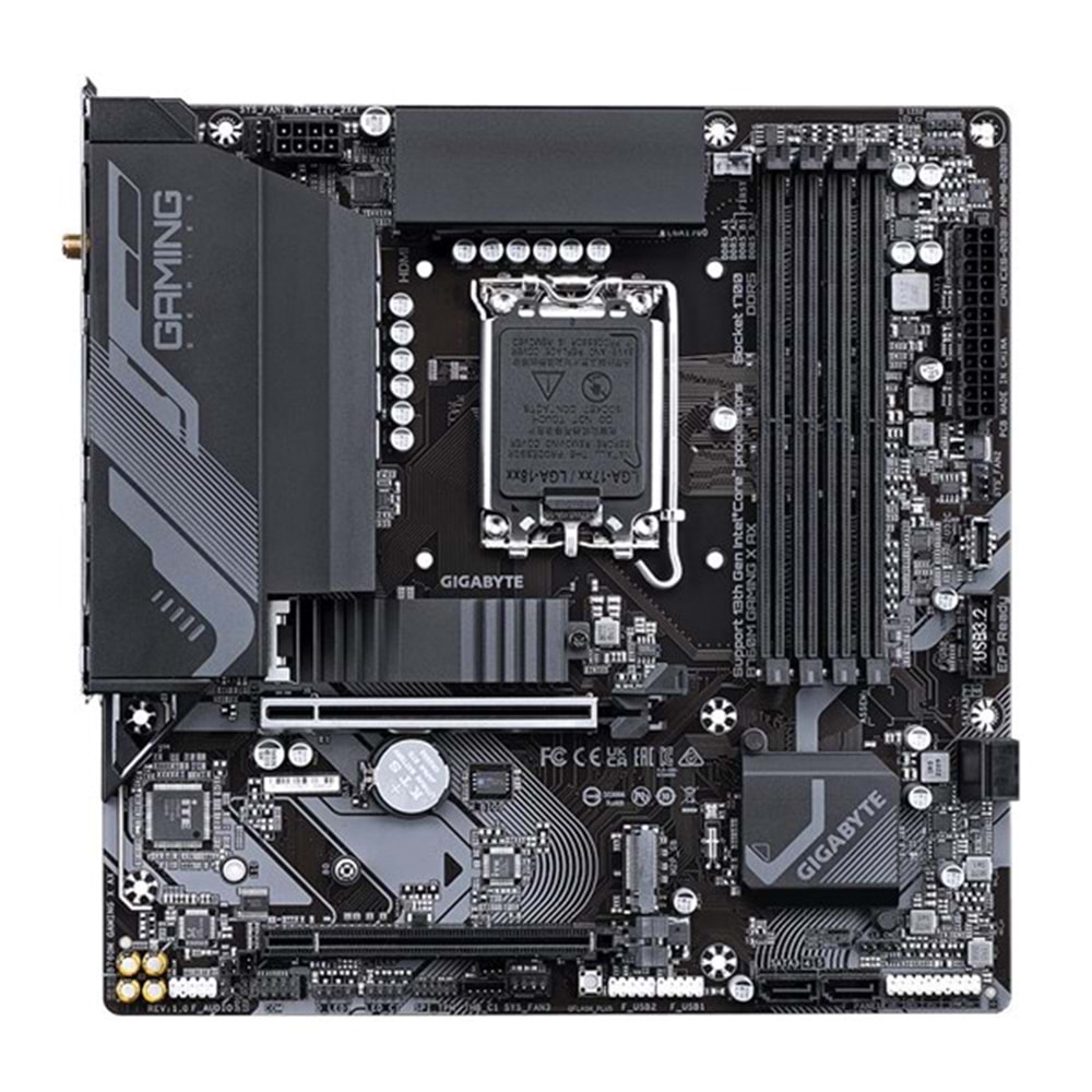 GIGABYTE B760M GAMING X AX WIFI-6E DDR5 HDMI-DP PCIE 4.0 1700P MATX
