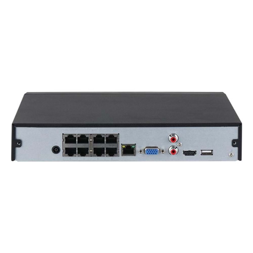 DAHUA 8kanal NVR2108HS-8P-4KS3 PoE H265 NVR Kayıt Cihazı
