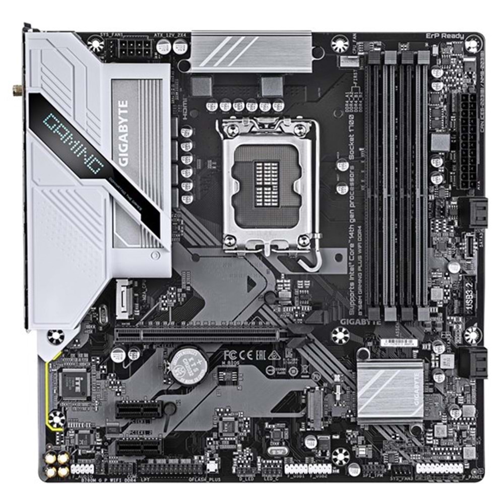 GIGABYTE B760M GAMING PLUS WIFI6 DDR4 HDMI-DP PCIE 4.0 1700P mATX