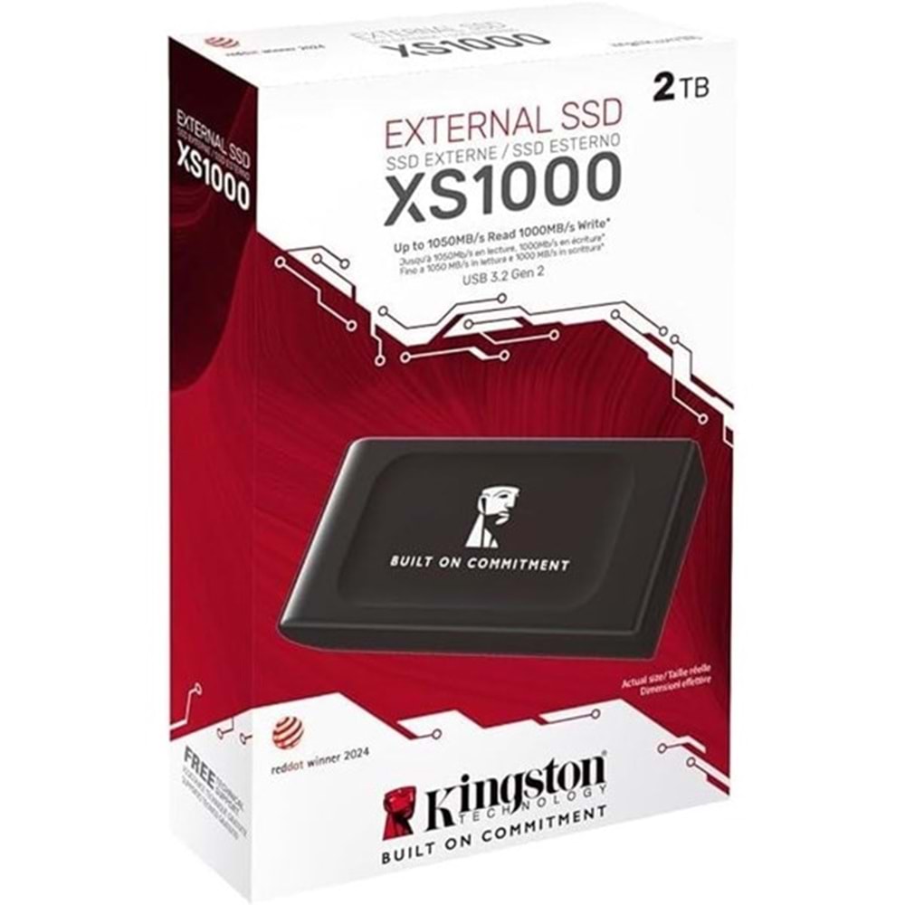KINGSTON 2TB SXS1000/2000GA BOC USB 3.2 SSD HARİCİ DİSK 