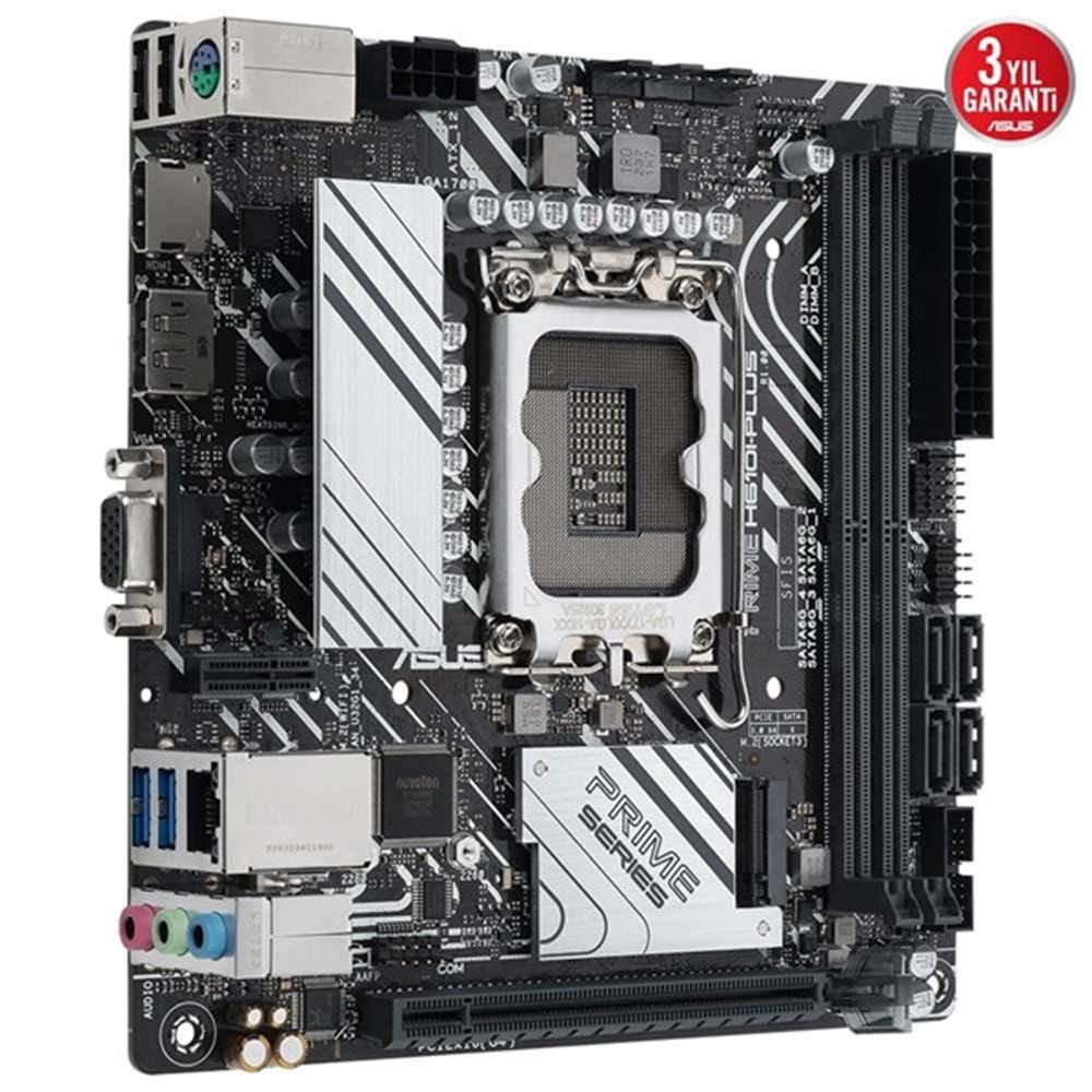 ASUS PRIME H610I-PLUS-CSM DDR5 HDMI-DP PCIE 4.0 1700p mITX