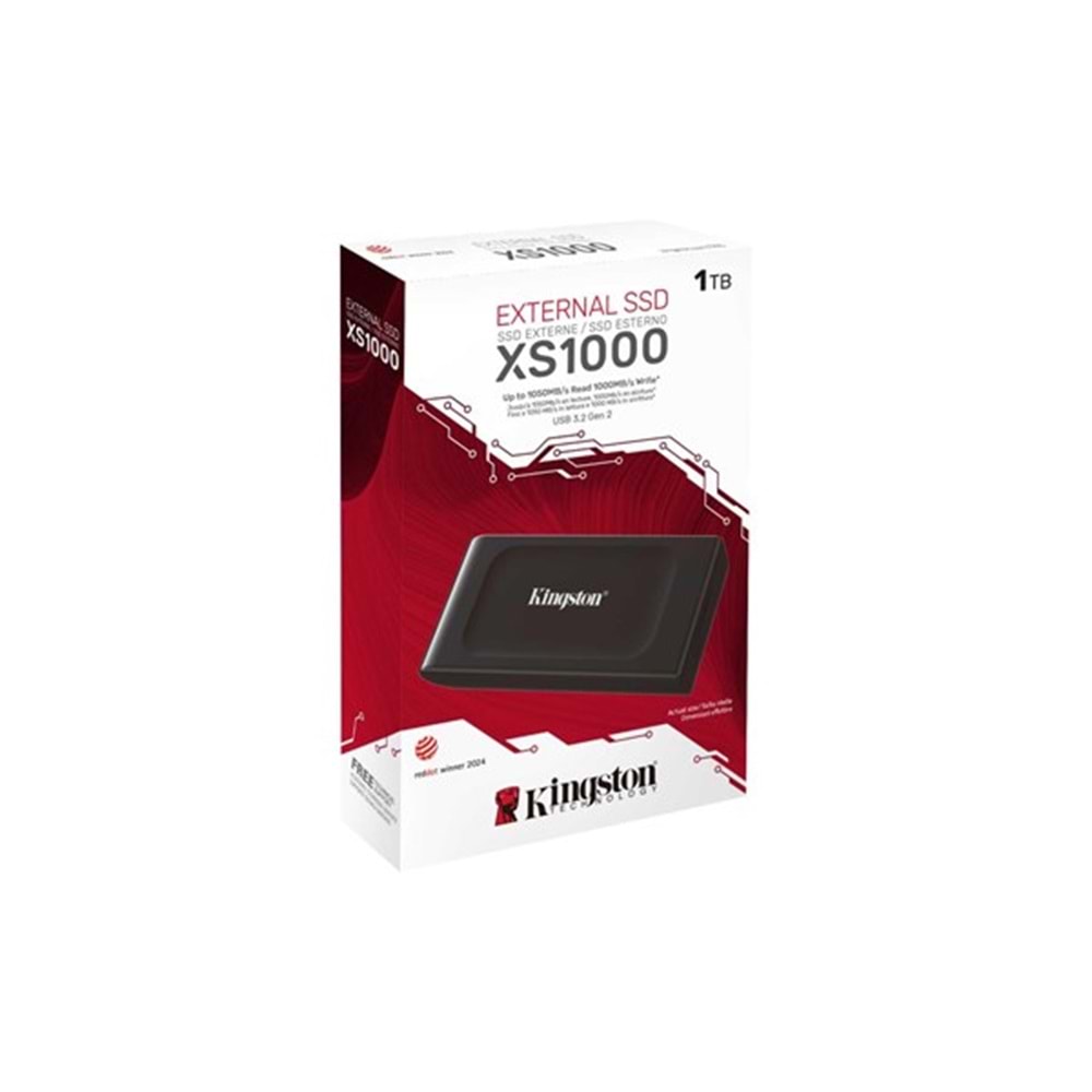 KINGSTON 2TB XS1000 SXS1000R/2000G USB HARİCİ DİSK KIRMIZI