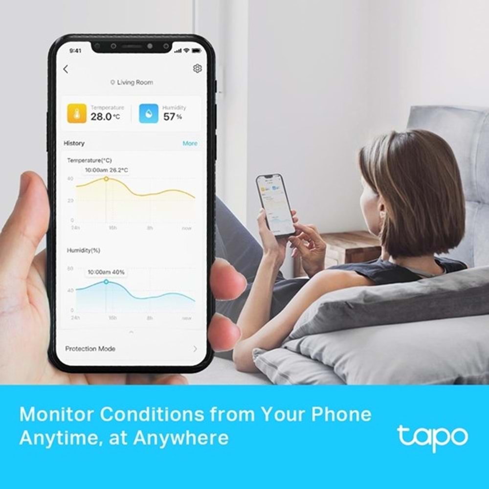 TP-LINK Tapo T315 Akıllı Sıcaklık ve Nem Sensörü