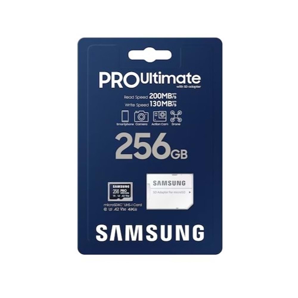 SAMSUNG 256GB PRO ULTIMATE MB-MY256SA/WW MICRO-SD HAFIZA KARTI