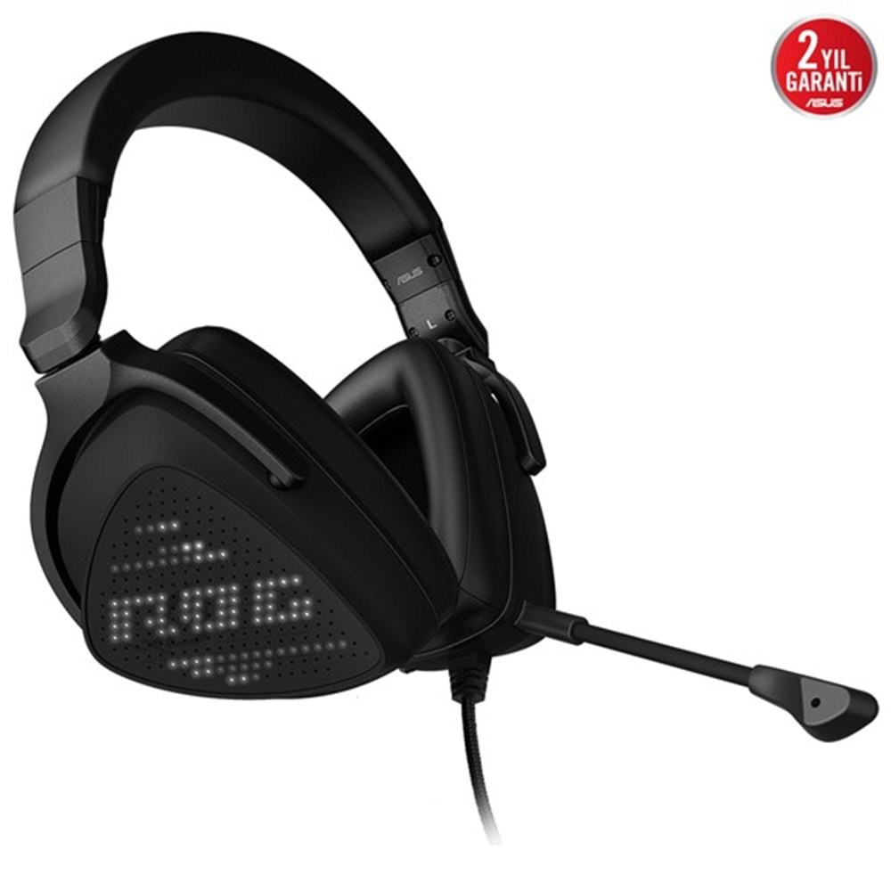 Asus Rog Delta S Anımate 7.1 Ess Quad-Dac Aı-Mıc Özellikli Dairesel Rgb Aydınlatma Usb-C Bağlantılı Pc/Ps4/Xbox/Nıntendo Ve Mobil Oyunlar İçin Rgb Oyuncu Kulaklığı