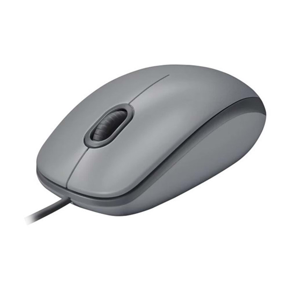 LOGITECH M110 Sessiz Tam Boyutlu Kablolu Usb-A Bağlantılı Optik Mouse - Gri 910-006760