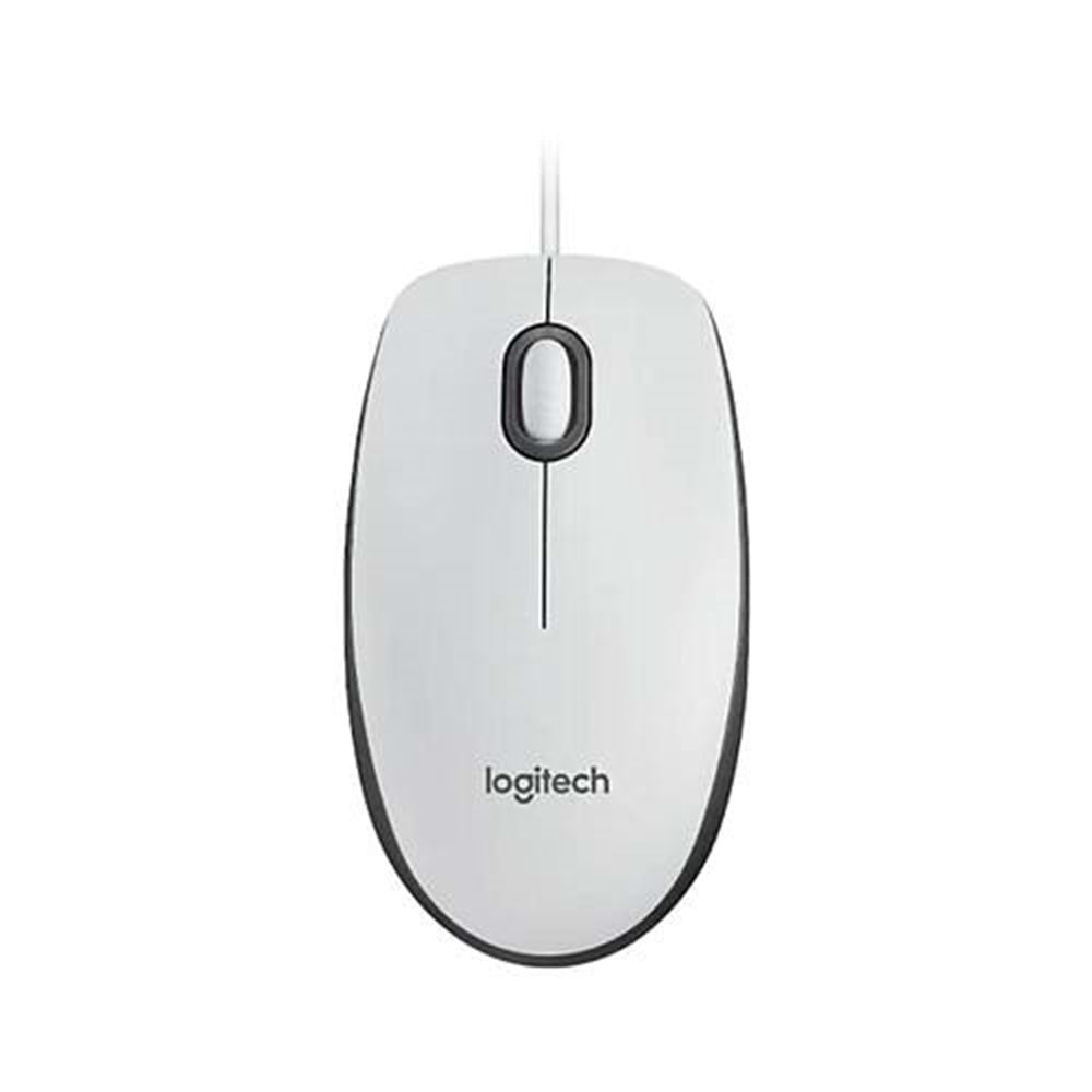 LOGITECH M100 Kablolu Mouse Beyaz 910-006764