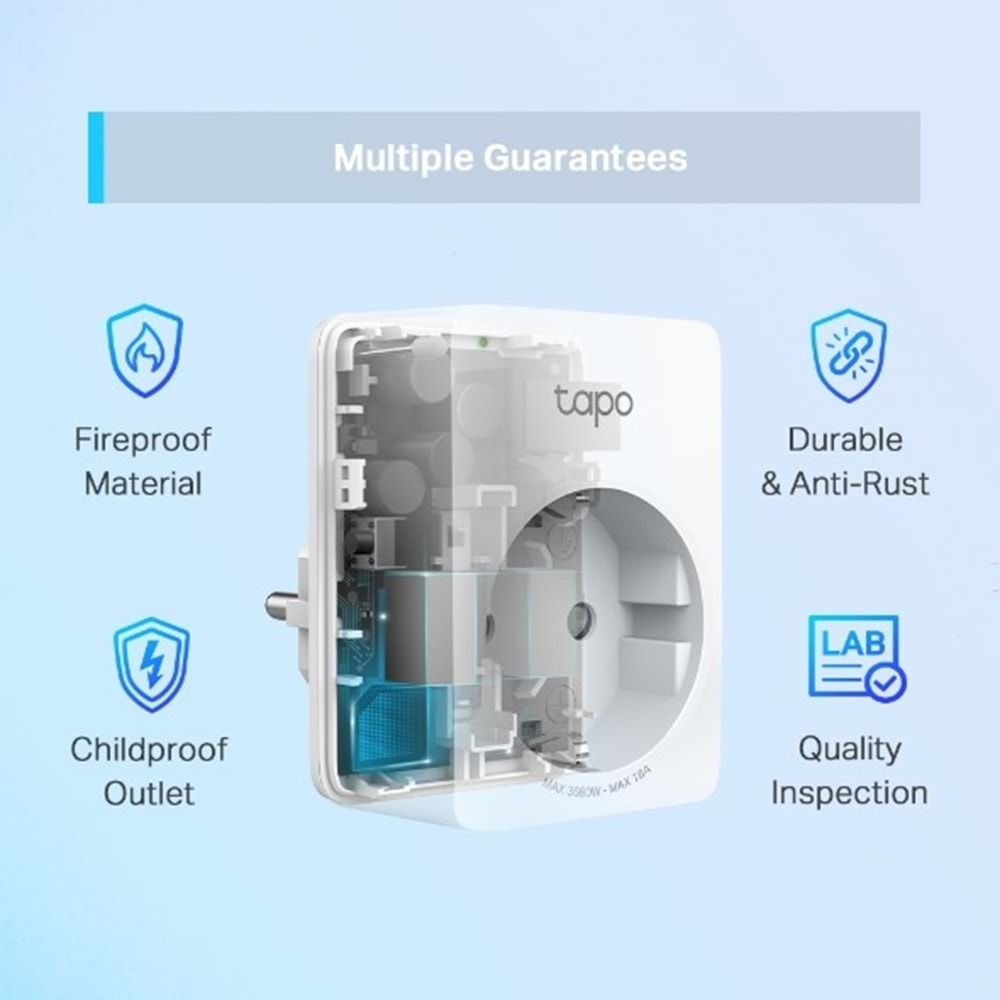 Tp-Lınk Tapo P110 Mını Wi-Fi Akıllı Priz (2-Pack)