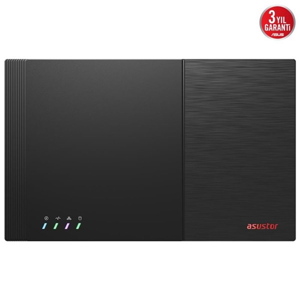 ASUSTOR FS6712X-4GB CELERON QC N5105-4GB RAM-12 adet M2 NVME diskli Nas Sunucu (Disksiz)
