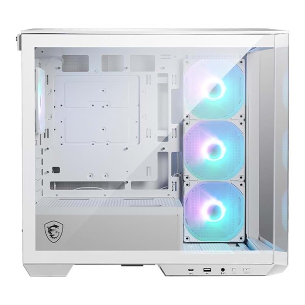 MSI MAG PANO M100R PZ 4-ARGB FANLI GAMING MICRO-TOWER PC KASASI BEYAZ