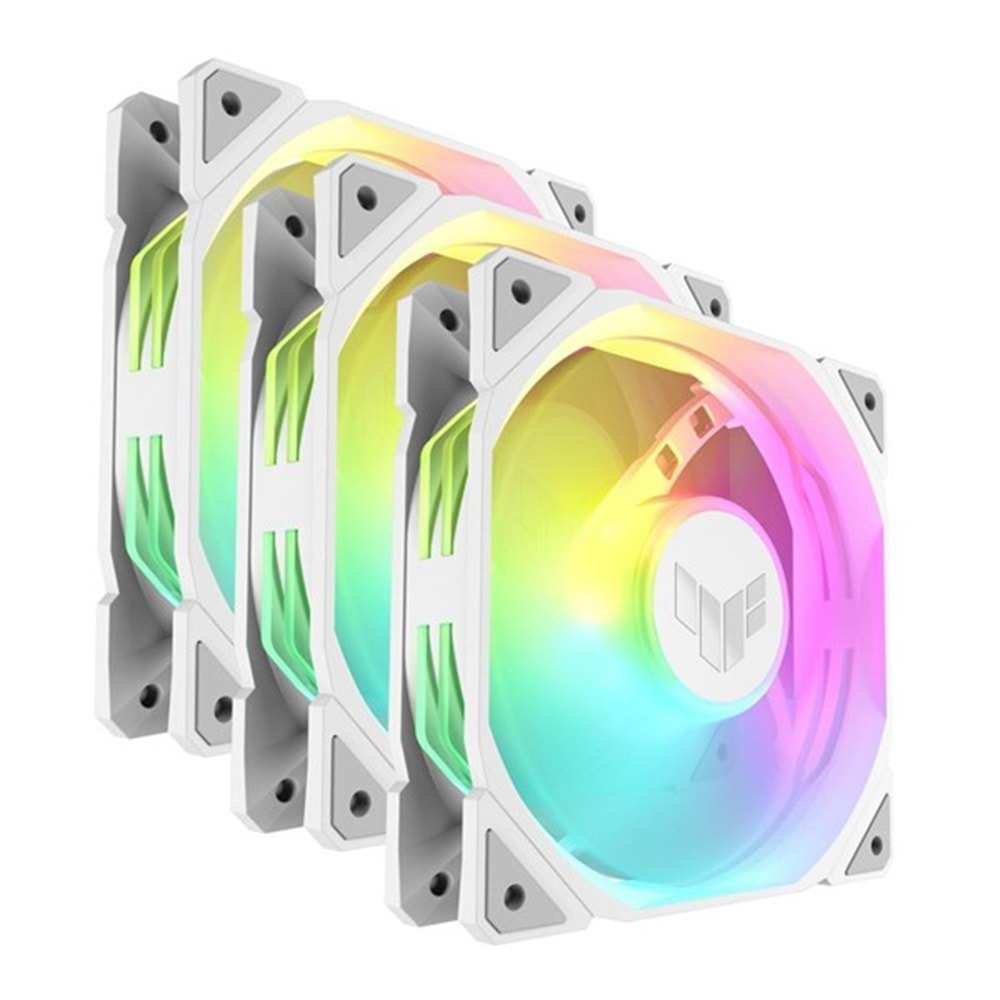 ASUS TUF TR120 Reverse ARGB 120mm Beyaz Kasa Fanı 3-lü paket