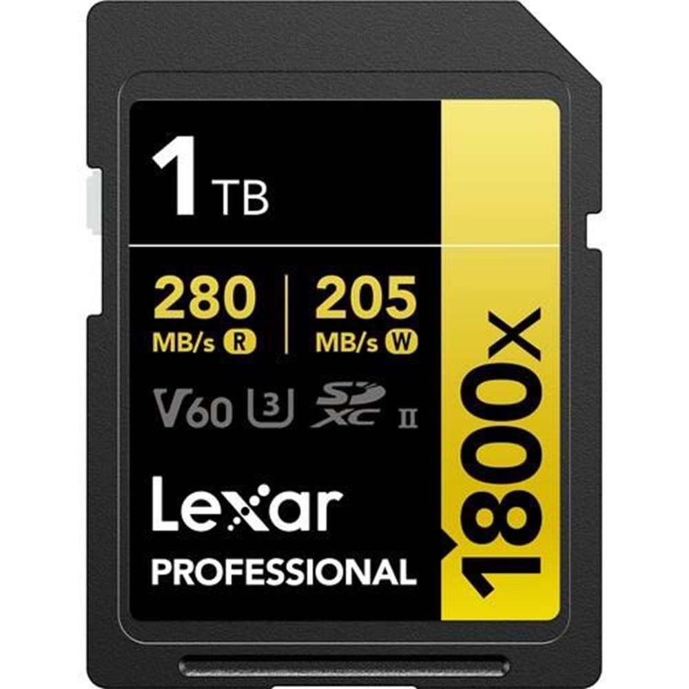 LEXAR 1TB PROFESSIONAL 1800X LSD1800001T-BNNNU SDHC HAFIZA KARTI