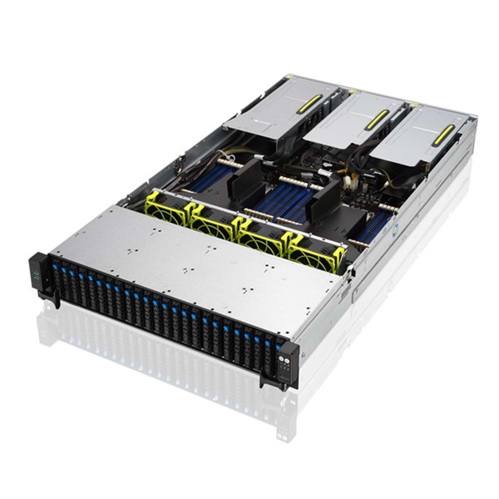 ASUS RS720A-E11-RS24U/10G (1 1 2600W) GPU DESTEKLİ BAREBONE SERVER (İŞLEMCİ YOK, RAM YOK,DİSK YOK)FDOS