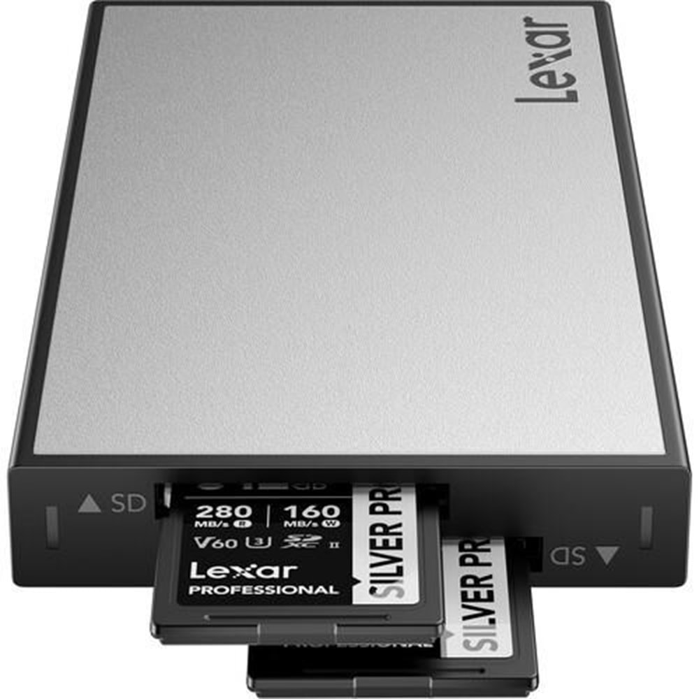LEXAR PROFESSINAL PROFESSIONAL WORKFLOW DUAL-SLOT LPWF720N-4ANGL HARİCİ KART OKUYUCU 