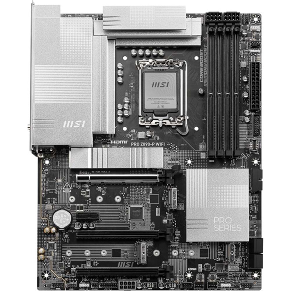 MSI PRO Z890-P WIFI-7 DDR5 HDMI-DP USBC PCIE 5.0 1851P ATX