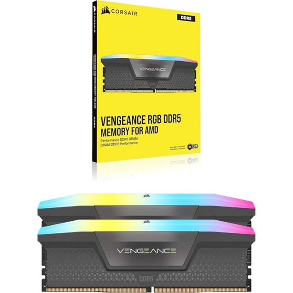CORSAIR 32GB (2X 16GB) DDR5 6000MHZ CL28 RGB DUAL KIT PC RAM VENGEANCE CMH32GX5M2B6000Z28