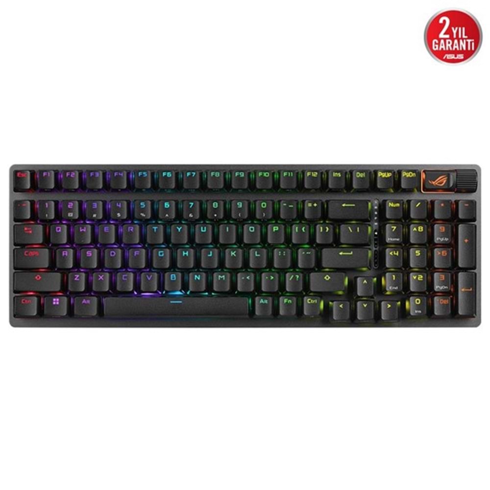 ASUS ROG STRIX 96 RX X902 Kablosuz Gaming Klavye Siyah