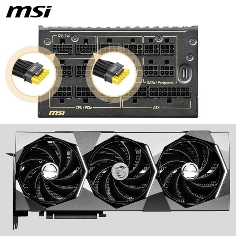 MSI 1600W 80+ TITANIUM MEG AI1600T PCIE 5.1 TAM MODÜLER POWER SUPPLY