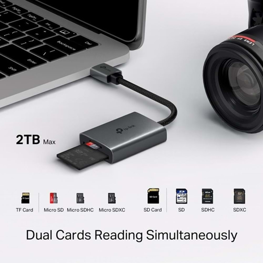 TP-LINK UA430 USB 3.0 Type-A'dan SD ve microSD 3.0 Kart Okuyucu