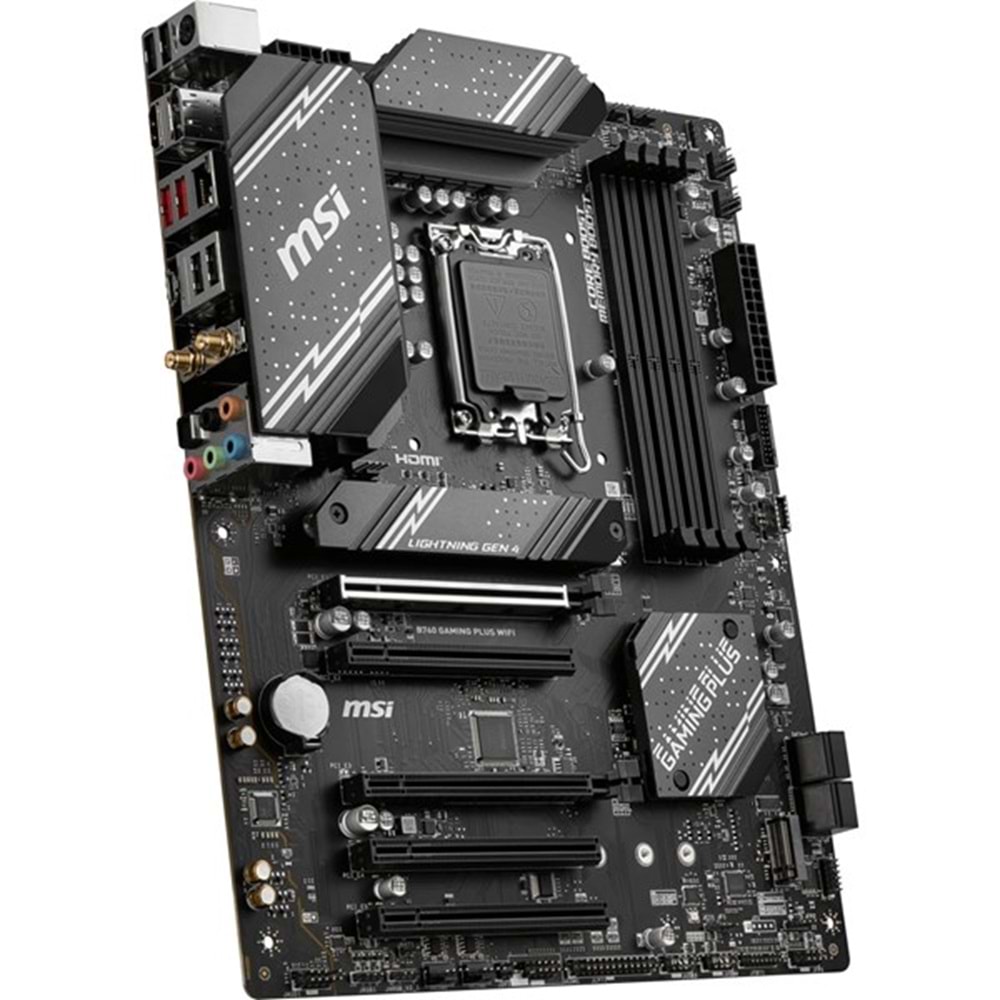 MSI B760 GAMING PLUS WIFI-6E DDR4 HDMI DP PCIE 4.0 1700p ATX