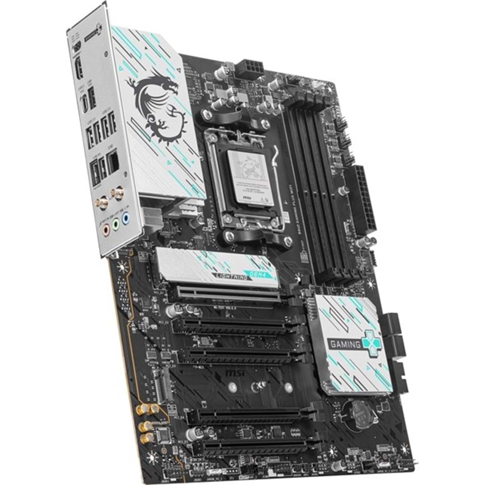 MSI PRO B840M GAMING PLUS WIFI6E DDR5 HDMI PCIe 16X v4.0 AM5 mATX
