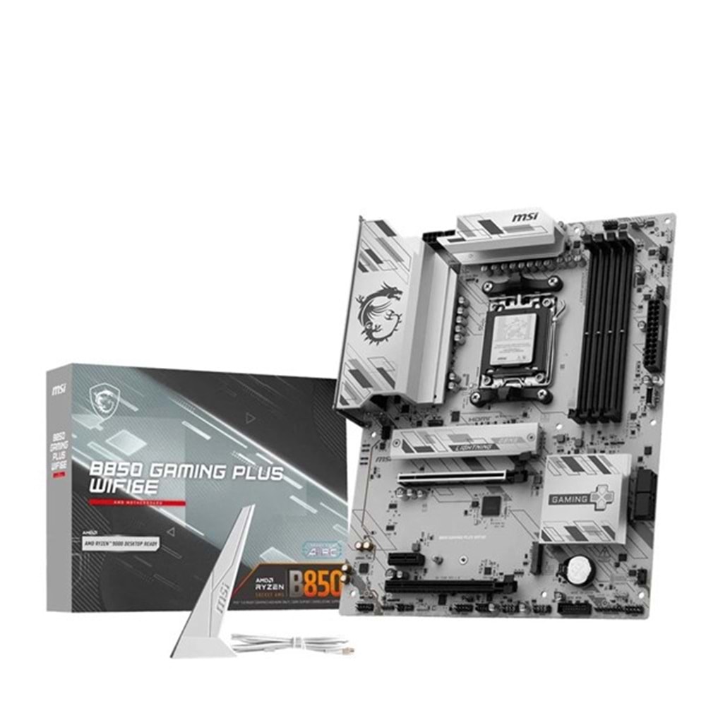 MSI B850 GAMING PLUS WIFI6E DDR5 HDMI-DP TYPEC PCIE 5.0 AM5 ATX