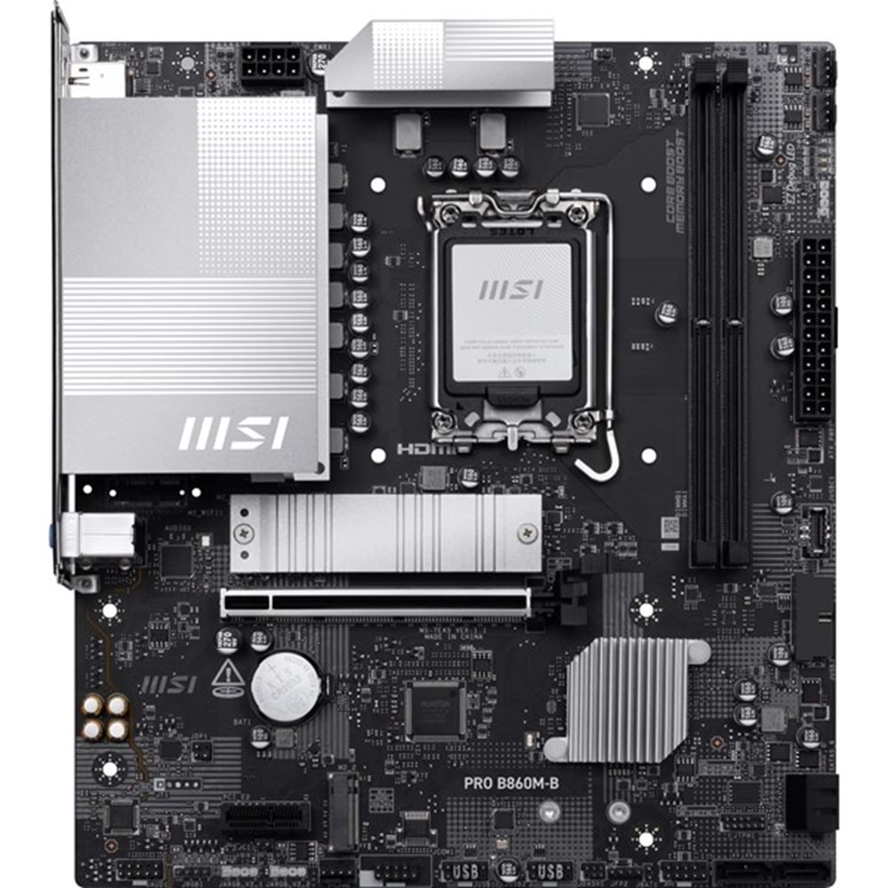 MSI PRO B860M-B DDR5 HDMI-DP TYPEC PCIE 5.0 1851P MATX