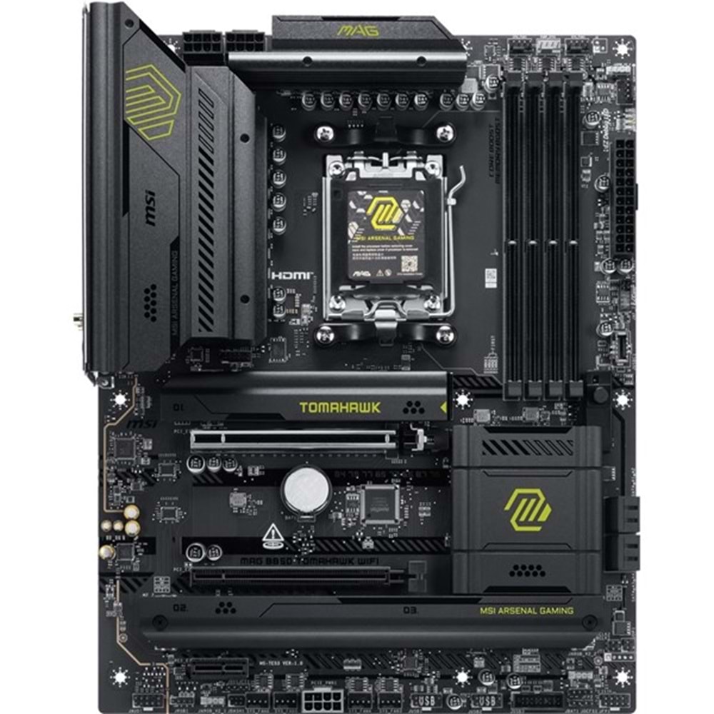 MSI MAG B850 TOMAHAWK WIFI7 DDR5 HDMI-DP PCIE 5.0 AM5 ATX