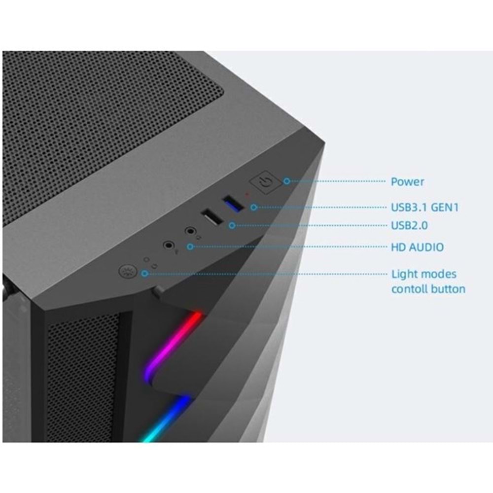 EXPER XCELLERATOR XC406 V2 CORE i5 13400F-32GB RAM-1TB NVME-8GB RTX4060-W11H GAMING PC 