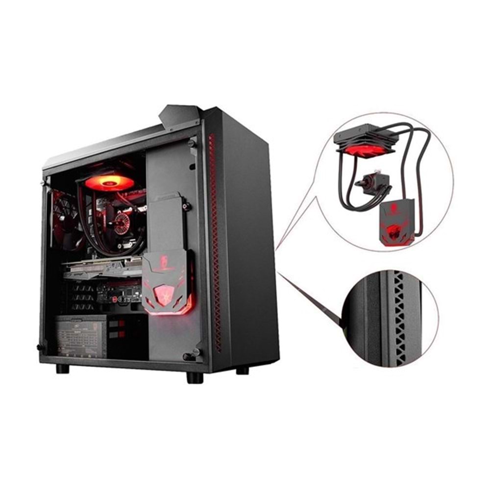 DEEPCOOL BARONKASE SIVI SOĞUTMALI AM4-1200p İŞLEMCİ FANI DAHİL GAMING MID-TOWER PC KASASI