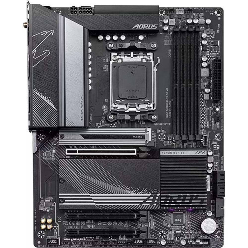 GIGABYTE B650 AORUS ELITE AX v2 WIFI6E DDR5 HDMI-DP PCIE 4.0 AM5 ATX