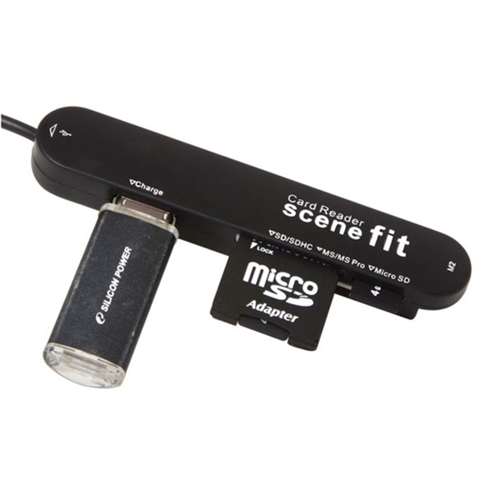 S-link SMG-420 Usb USB Micro 5P to USB Hub + Kart Okuyucu
