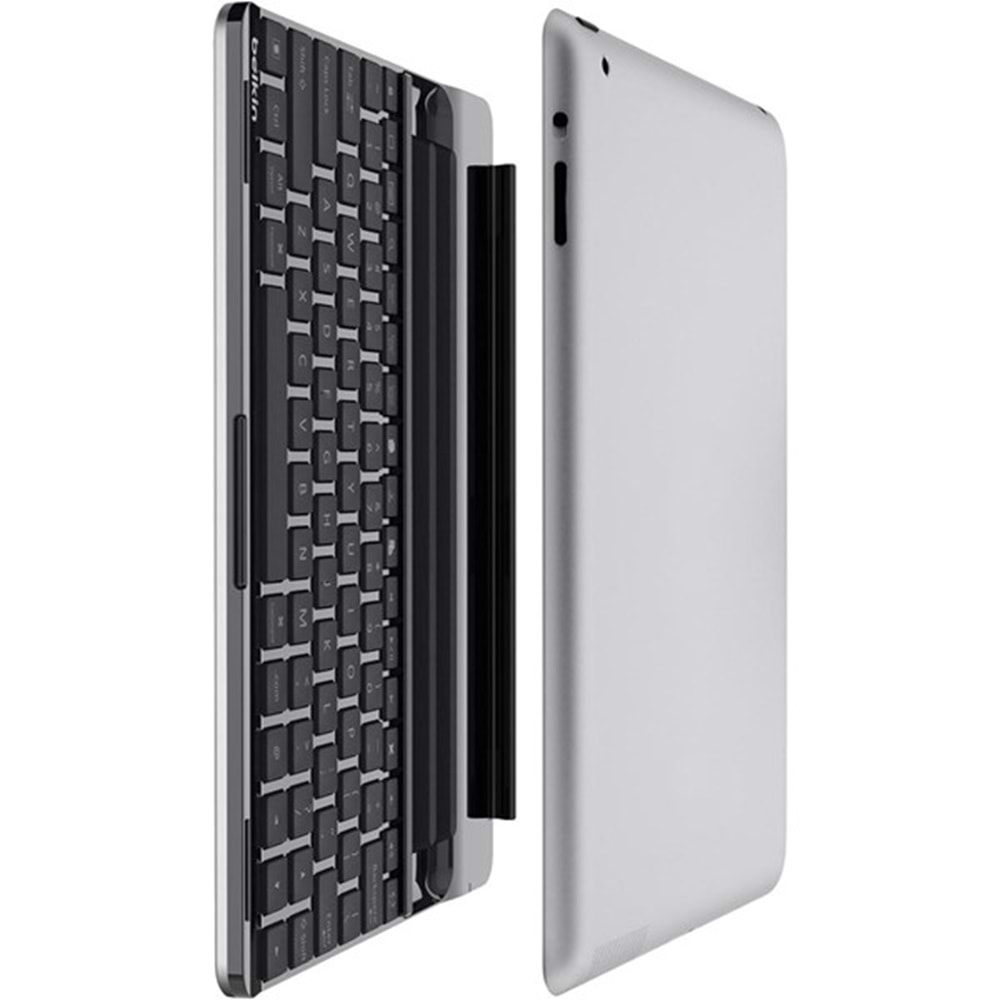 Belkin BLK-F5L141eaBLK-WHT Siyah Bluetooth iPad3G Q Multimedia Kablosuz klavye