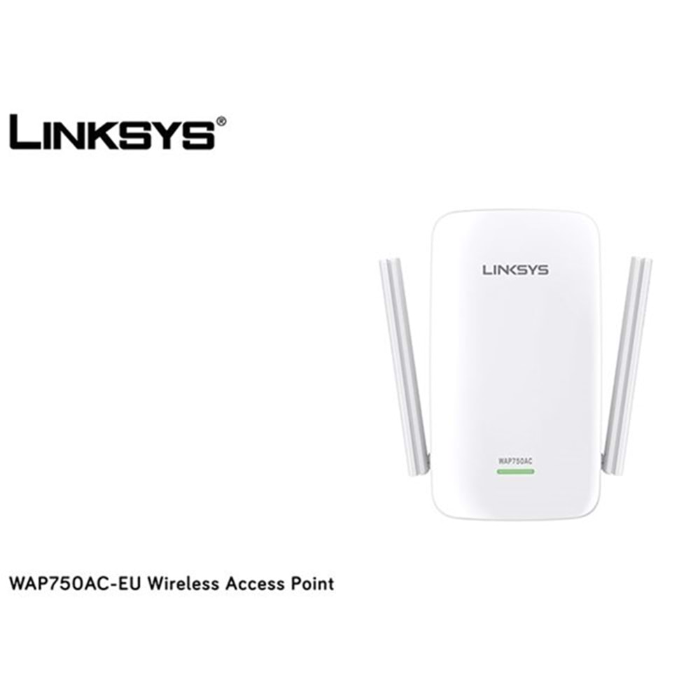 LINKSYS WAP750AC-EU AC750 MENZİL GENİŞLETİCİ PRIZ TİP 