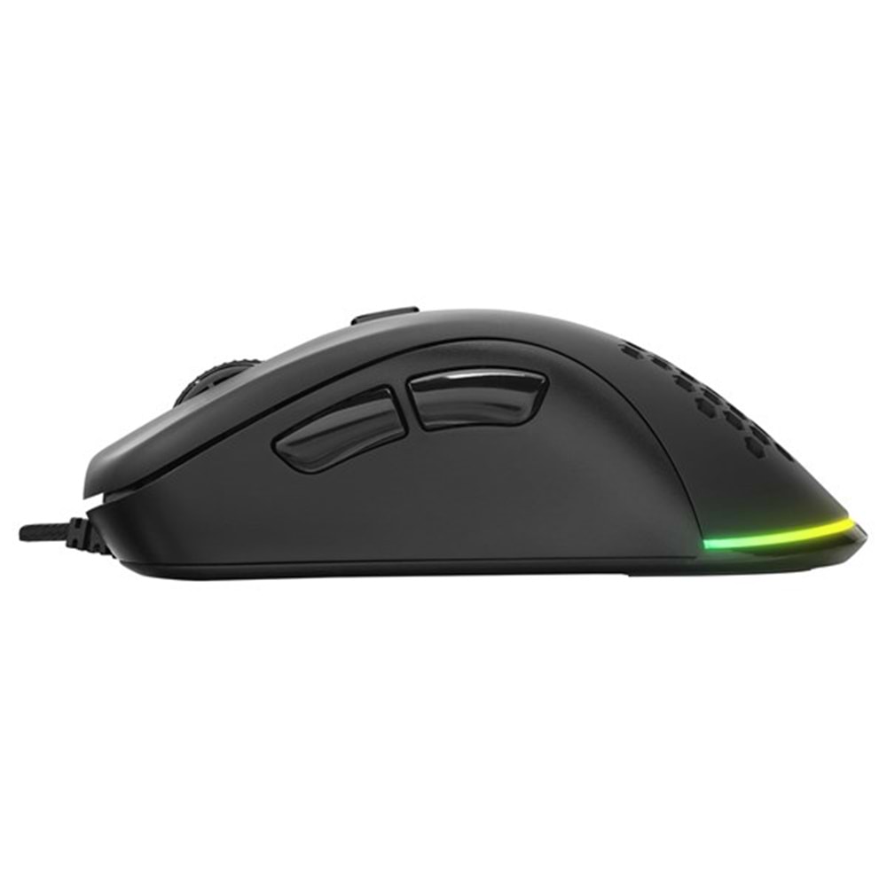 BIOGAME BM-GX20 RIPOSTE Usb RGB Işıklı Makrolu 6400dpi Örgü Kablolu Gaming Oyuncu Mouse