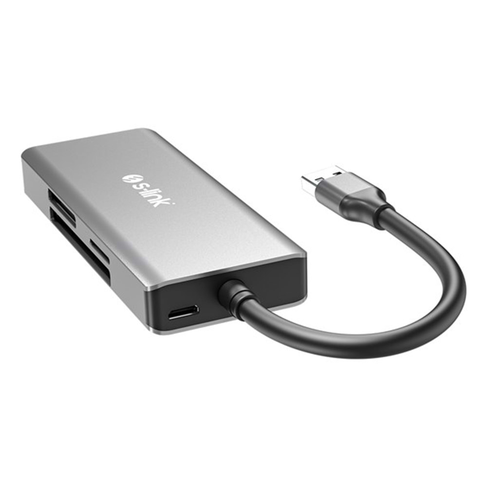 S-LINK SL-CR51 USB-USBC METAL KART OKUYUCU