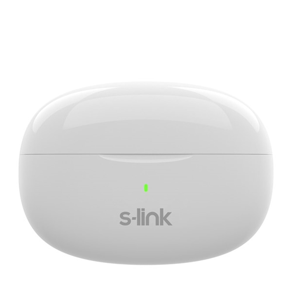 S-LINK EARDOPES SL-TWS08 Beyaz 4 Mikrofonlu Enc Dual Mıc. TWS 50/500mah BT Mikrofonlu Kulaklık