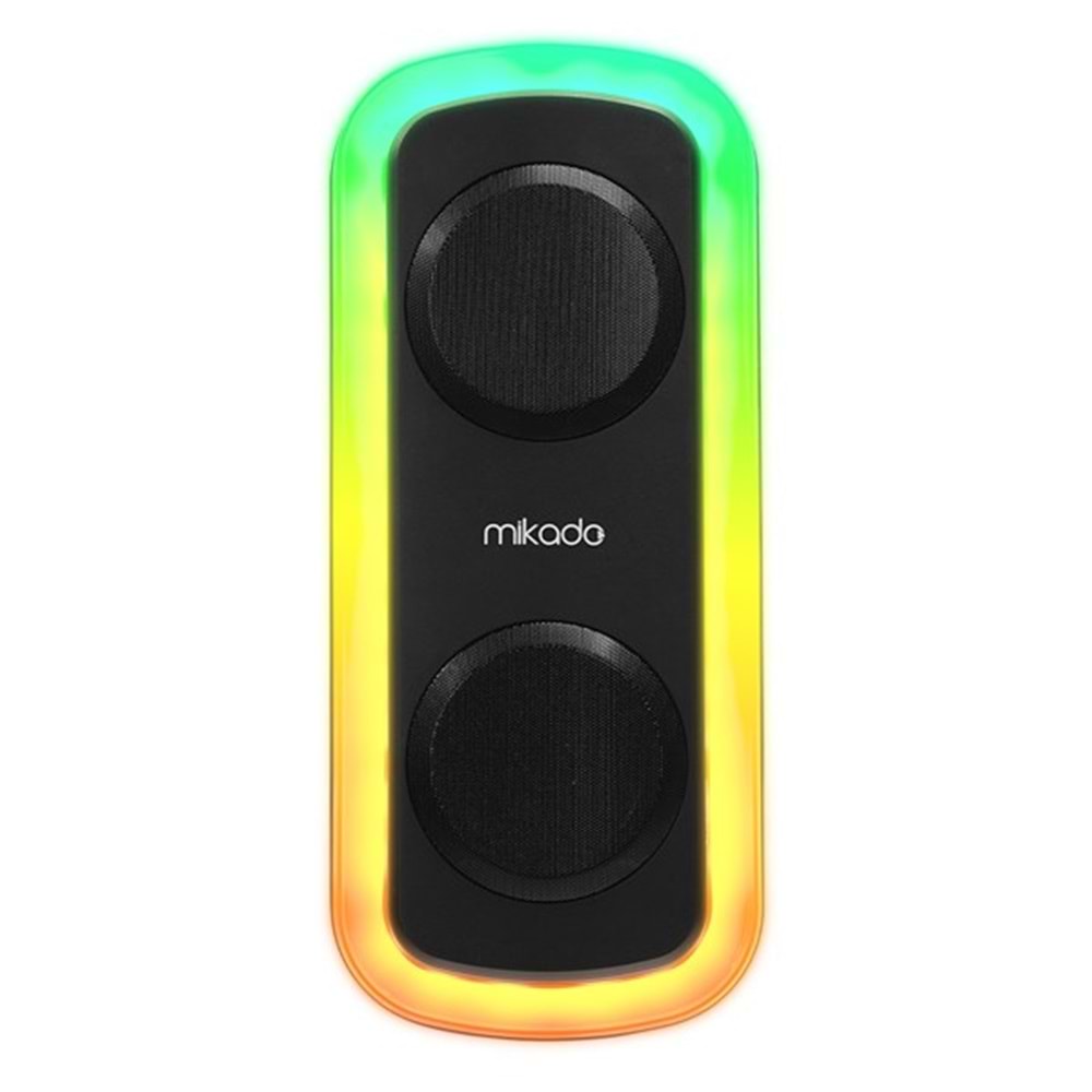 MIKADO MD-C18 Siyah 8W RGB Işıklı Taşınabilir Hoparlör