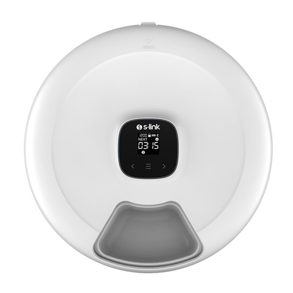 S-LINK SL-24 Otomatik Yem Kabı 6'sı 1 Arada Islak ve Kuru 170ml Porsiyon Kontrollu Kedi Köpek Besleyici Wifi TUYA Destek