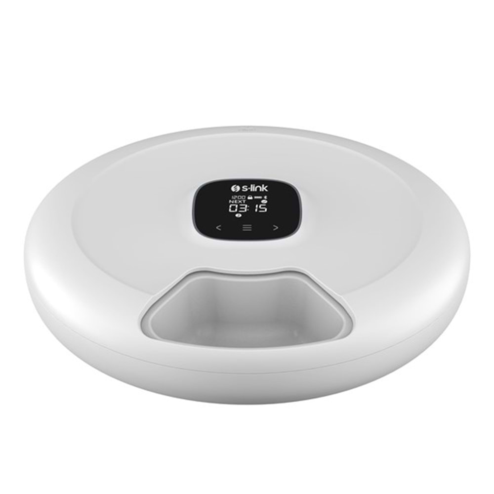 S-LINK SL-24 Otomatik Yem Kabı 6'sı 1 Arada Islak ve Kuru 170ml Porsiyon Kontrollu Kedi Köpek Besleyici Wifi TUYA Destek